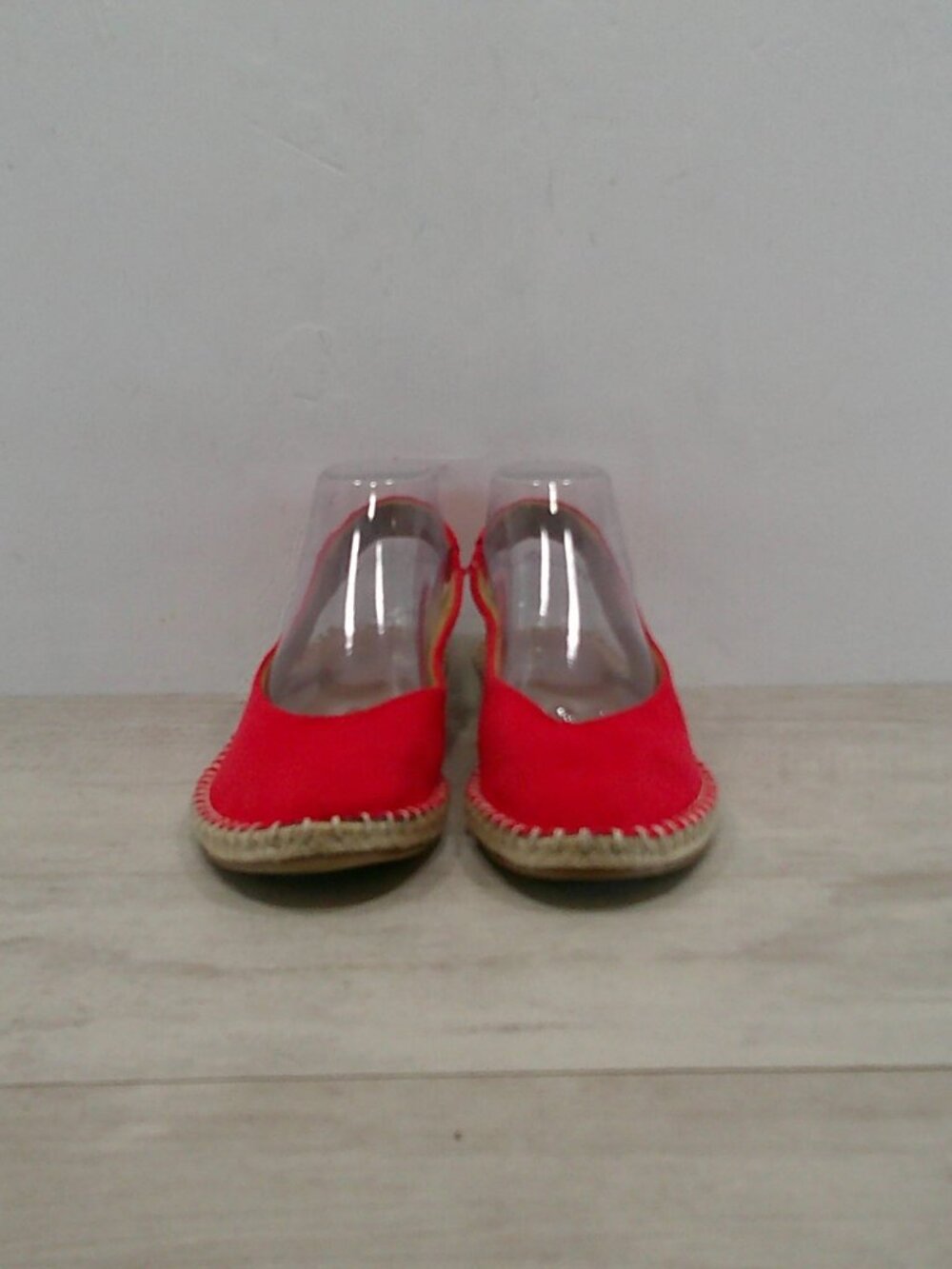 A New Day Irene Shoes Espadrille Slingback Closed Toe Comfort Red Flats Size 9 - Picture 2 of 11